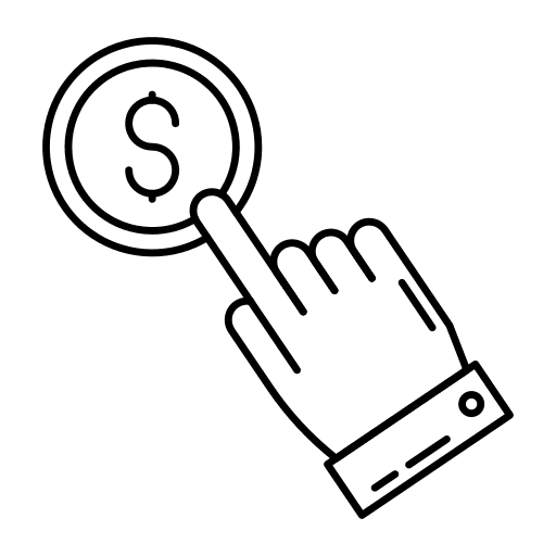 Click marketing money dollar icon