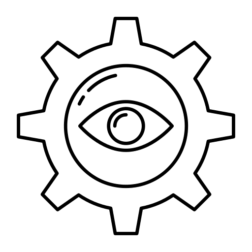 Vision vision business and finance setting icon