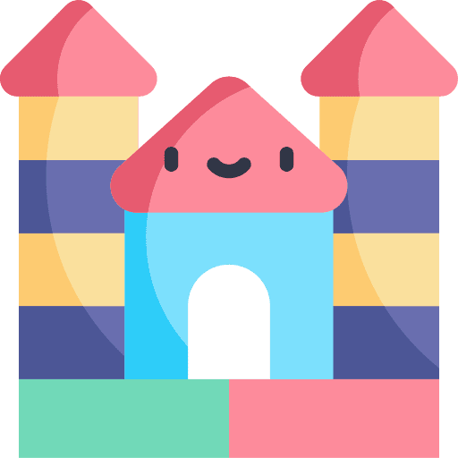 Toy blocks geometry castle kid and baby icon Toy blocks geometry castle kid and baby icon