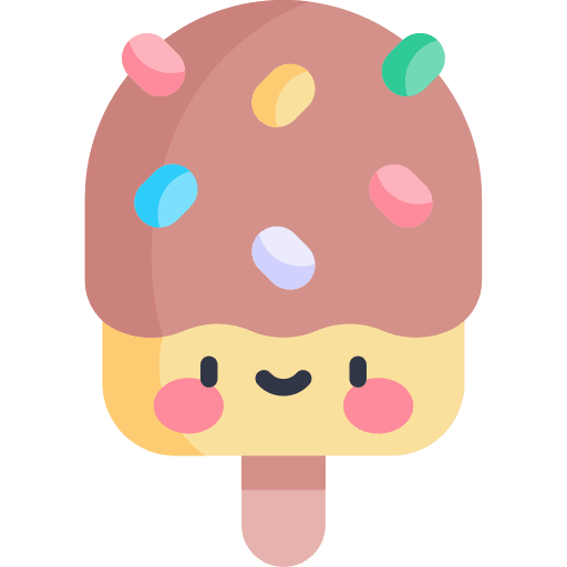 Popsicle summer spring ice cream stick icon Popsicle summer spring ice cream stick icon