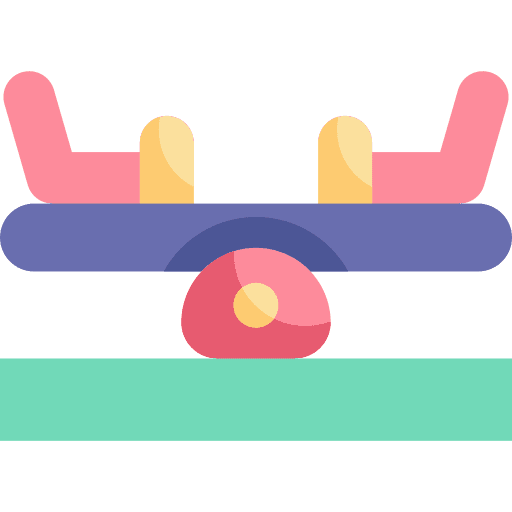 Seesaw kindergarten fun fairground icon Seesaw kindergarten fun fairground icon
