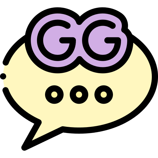 Gg gg conversation slang icon Gg gg conversation slang icon
