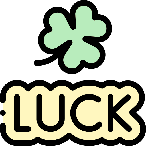 Good luck clover signaling luck icon