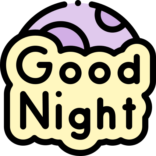 Good night weather good night sign icon