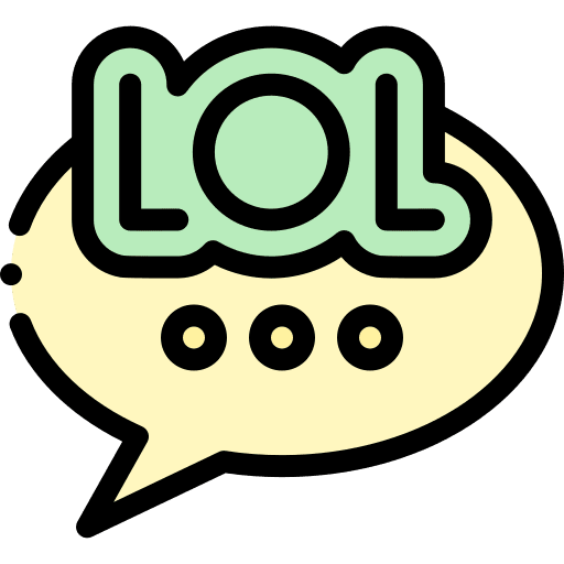 Lol speech bubble lol conversation icon
