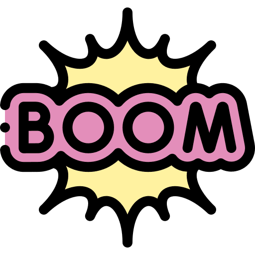 Boom signaling explode boom icon Boom signaling explode boom icon