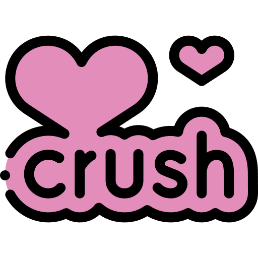 Crush slang love sign icon Crush slang love sign icon