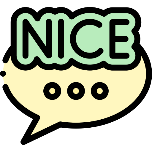 Nice comment communications speech bubble icon Nice comment communications speech bubble icon