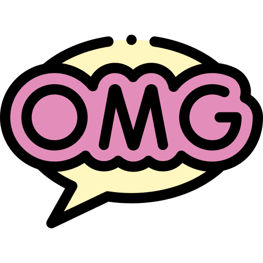 Omg speech bubble conversation slang icon Omg speech bubble conversation slang icon