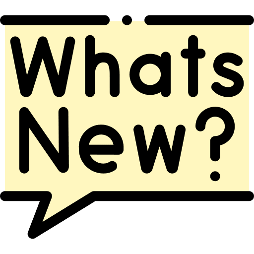 Whats new conversation speech bubble communications icon Whats new conversation speech bubble communications icon