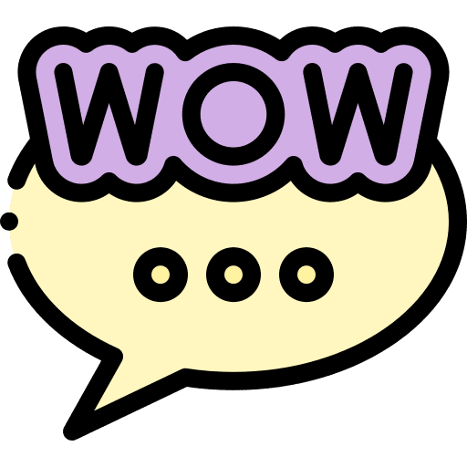 Wow message speech bubble conversation icon Wow message speech bubble conversation icon