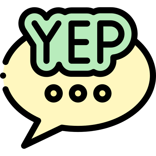 Yep comment yep speech bubble icon Yep comment yep speech bubble icon