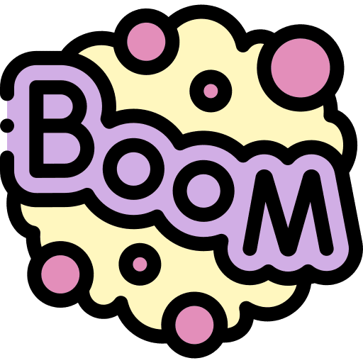 Boom signaling explosion sign icon Boom signaling explosion sign icon