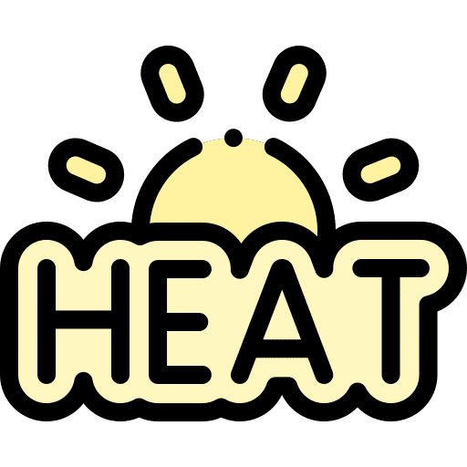Heat sun meteorology sunny icon Heat sun meteorology sunny icon