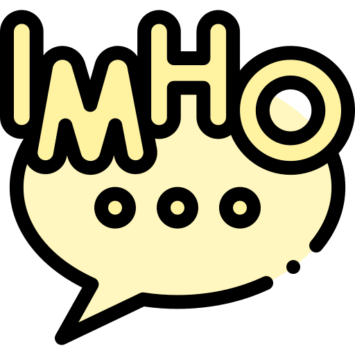Imho comment speech bubble slang icon Imho comment speech bubble slang icon