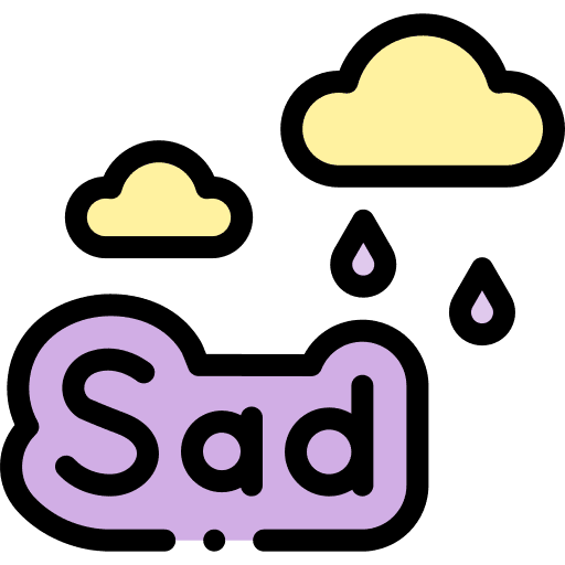 Sad sign feeling weather icon Sad sign feeling weather icon