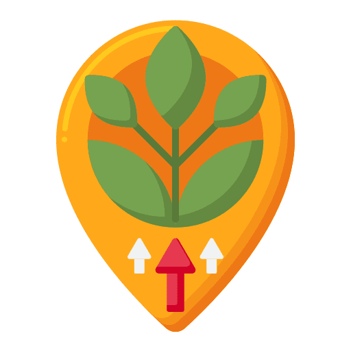 Farming and gardening germination grow gardening icon