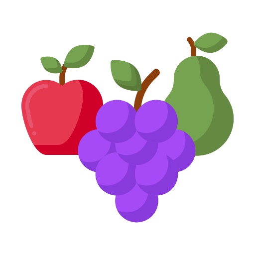 Fruits fast food farming and gardening vegetarian icon