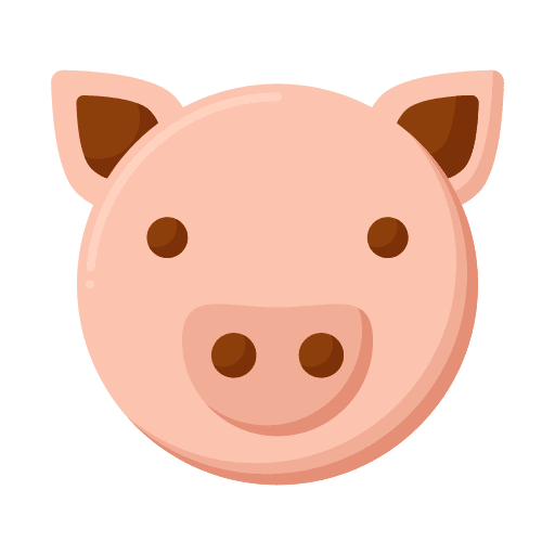 Pig mammal wildlife pigs icon