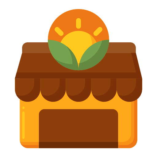 Shop harvest shop farming icon