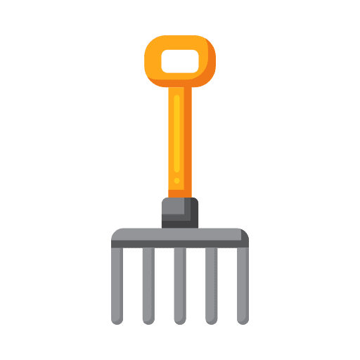 Forks farming and gardening pitchfork gardening icon