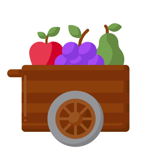 Fruits farm nutrition food and restaurant icon