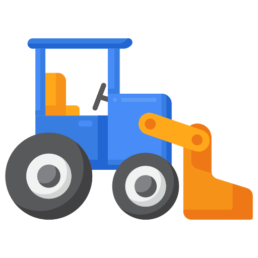 Loader transportation vehicle farming icon