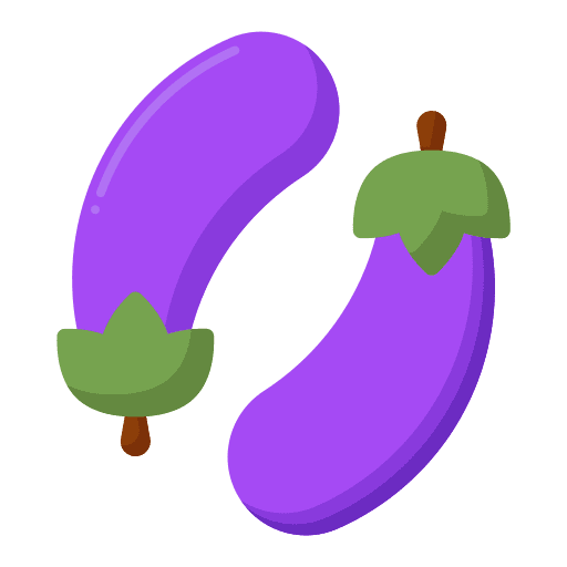 Eggplants diet vegetable food and restaurant icon