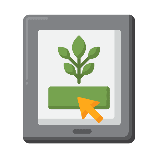 Farming and gardening farming and gardening monitoring cellphone icon