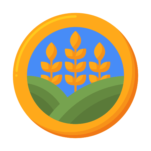 Farming environment land farming icon