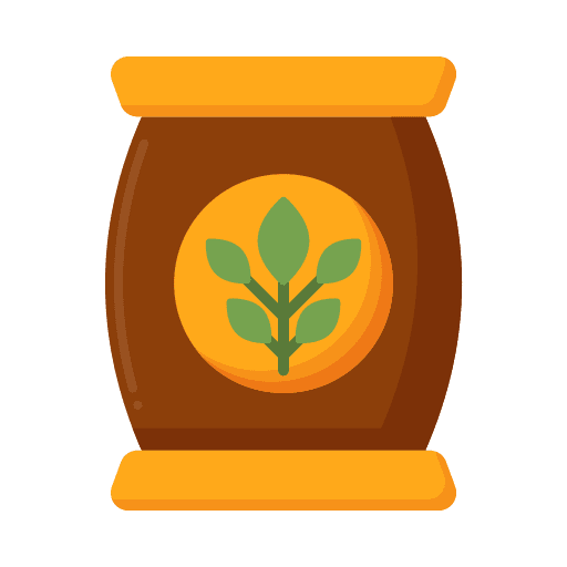 Fertilizer farming and gardening garden fertilizer icon