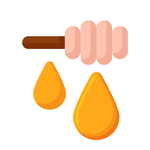 Honey healthy sweet food and restaurant icon