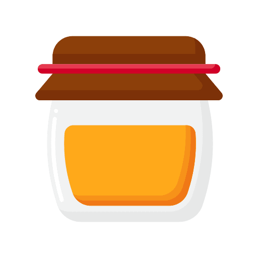 Honey jar jar food and restaurant container icon
