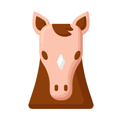 Horse animals wildlife zoology icon