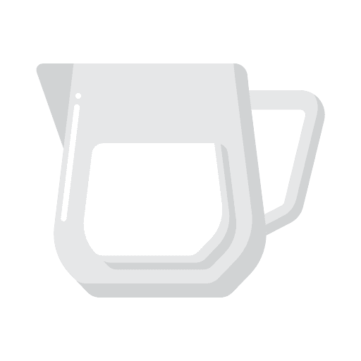 Milk jar food and restaurant glass of milk kitchenware icon