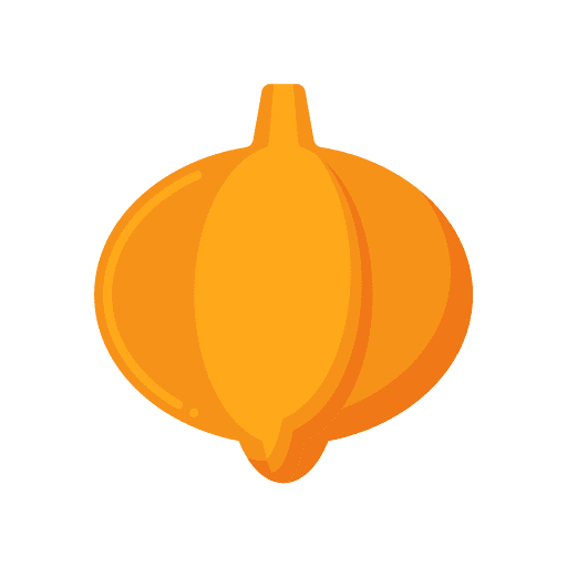 Onion vegan food and restaurant vegetarian icon