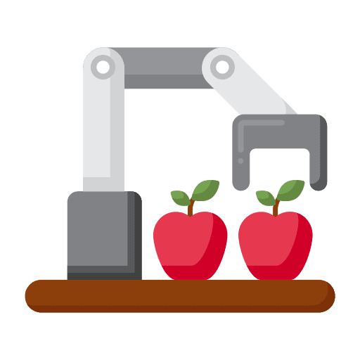 Robotics robotics farming and gardening sorting icon