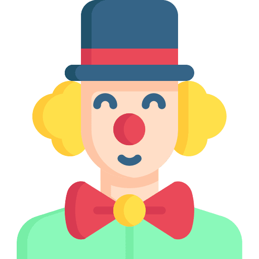 Clown user profile costume icon
