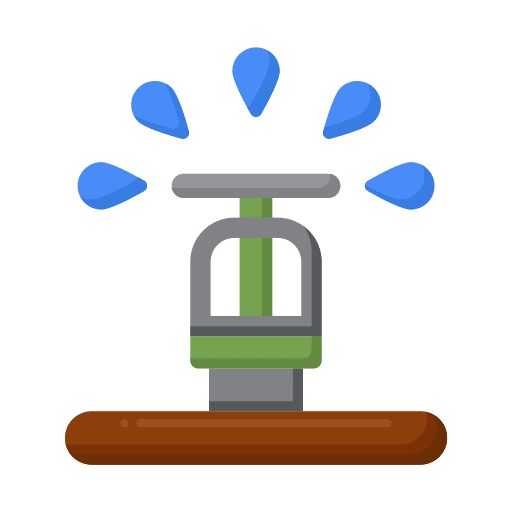 Sprinkler farming watering sprinkle icon