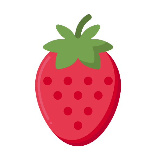 Strawberry viburnum fruit fast food food icon