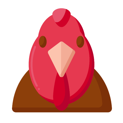Turkey farming and gardening turkey animal icon