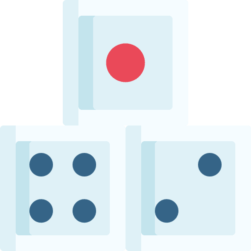 Dices entertainment board game hobbies and free time icon Dices entertainment board game hobbies and free time icon