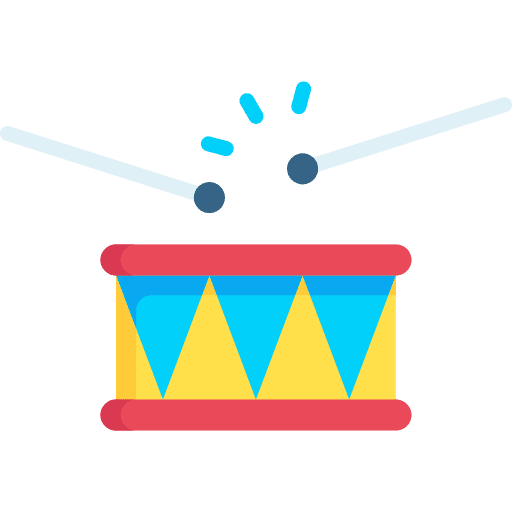 Drum drum orchestra music and multimedia icon Drum drum orchestra music and multimedia icon