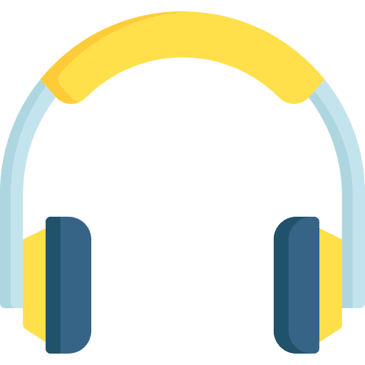 Headphones audio device listen icon Headphones audio device listen icon