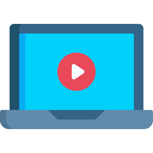 Laptop video electronics entertainment icon Laptop video electronics entertainment icon