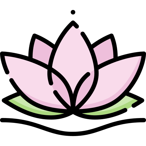 Lotus blossom nature yoga icon