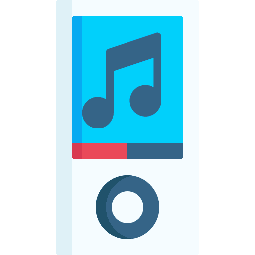 Music player mp3 player electronics technology icon Music player mp3 player electronics technology icon