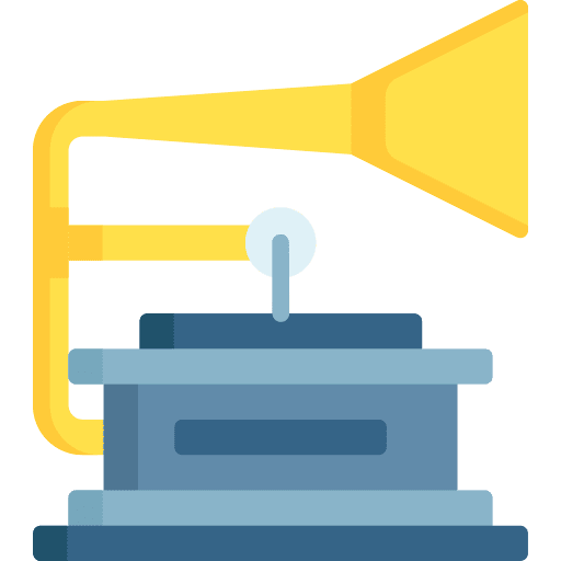 Phonograph track music song icon Phonograph track music song icon