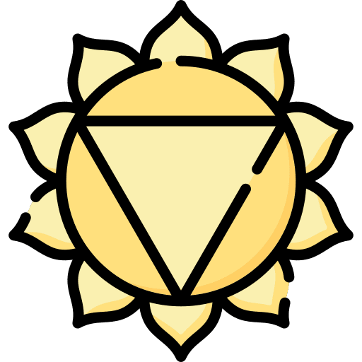 Manipura manipura meditation chakra icon
