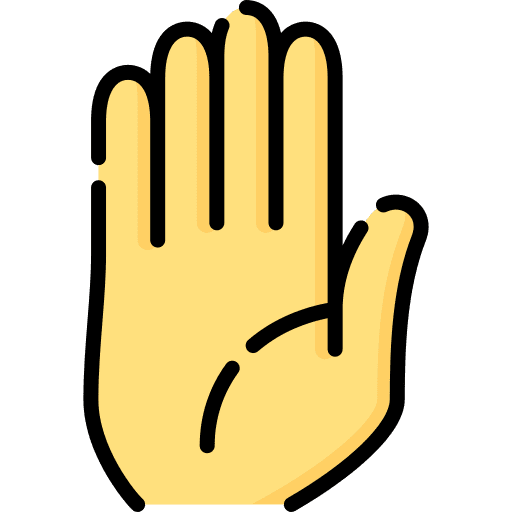 Mudra hand yoga symbol icon